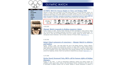 Desktop Screenshot of olympicwatch.org